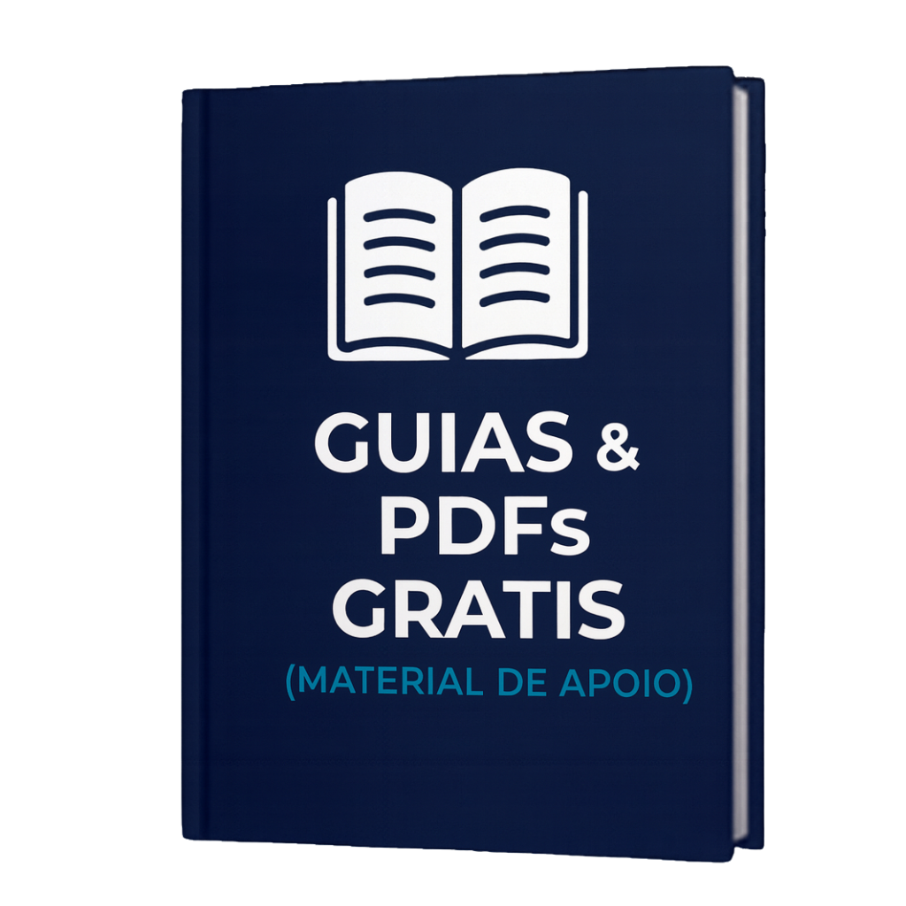 Mockup for the 'Guias e PDFs Extras' bonus